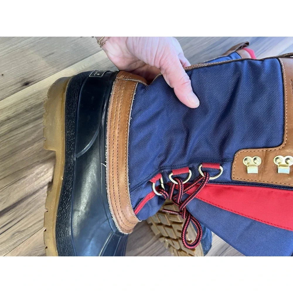 Vintage Y2K Eddie‎ Bauer Duck Boots Mens 10 Shearling Lined Snow Winter
